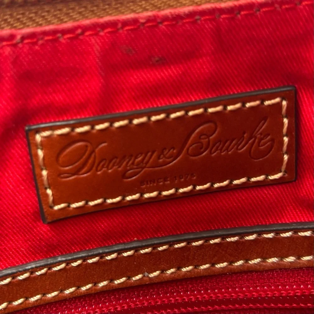 Dooney & Bourke Pebble Grain Hobo Leather Shoulder Bag Caramel